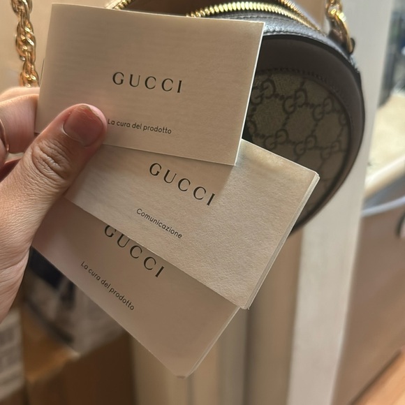 NWOT Gucci Ophidia GG mini round shoulder bag - Picture 14 of 14